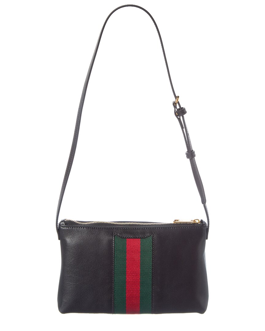 Gucci Gucci Horsebit Web Leather Shoulder Bag