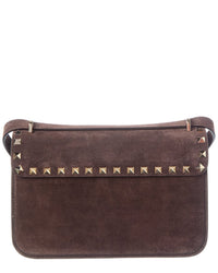 Valentino Valentino Rockstud Small Suede Shoulder Bag