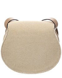 Chloé Chloé Marcie Small Canvas & Leather Shoulder Bag