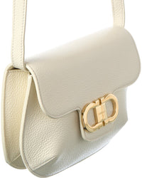 Ferragamo Ferragamo Gancini Leather Shoulder Bag