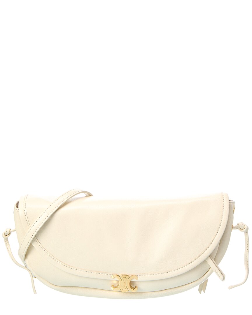 CELINE Celine Half Moon Little Leather Shoulder Bag