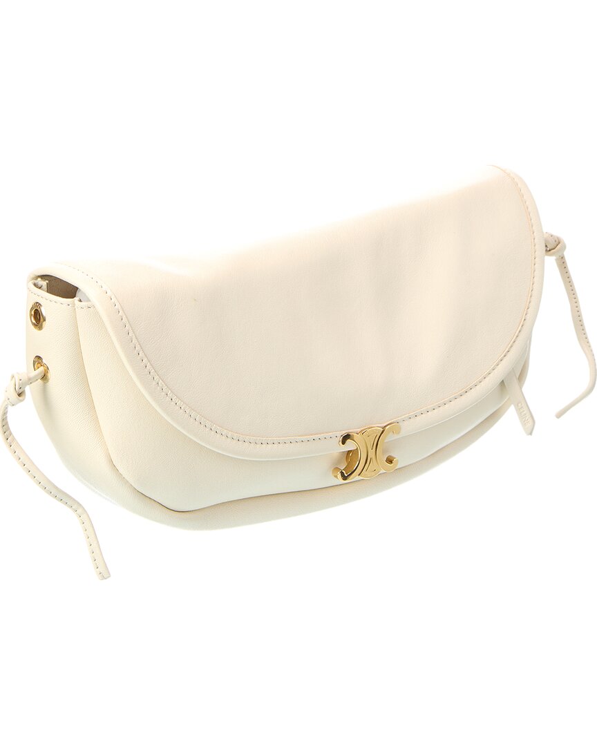 CELINE Celine Half Moon Little Leather Shoulder Bag