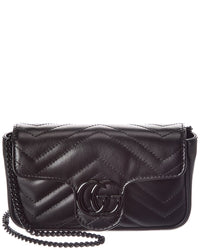 Gucci Gucci Gg Marmont Super Mini Matelasse Leather Shoulder Bag