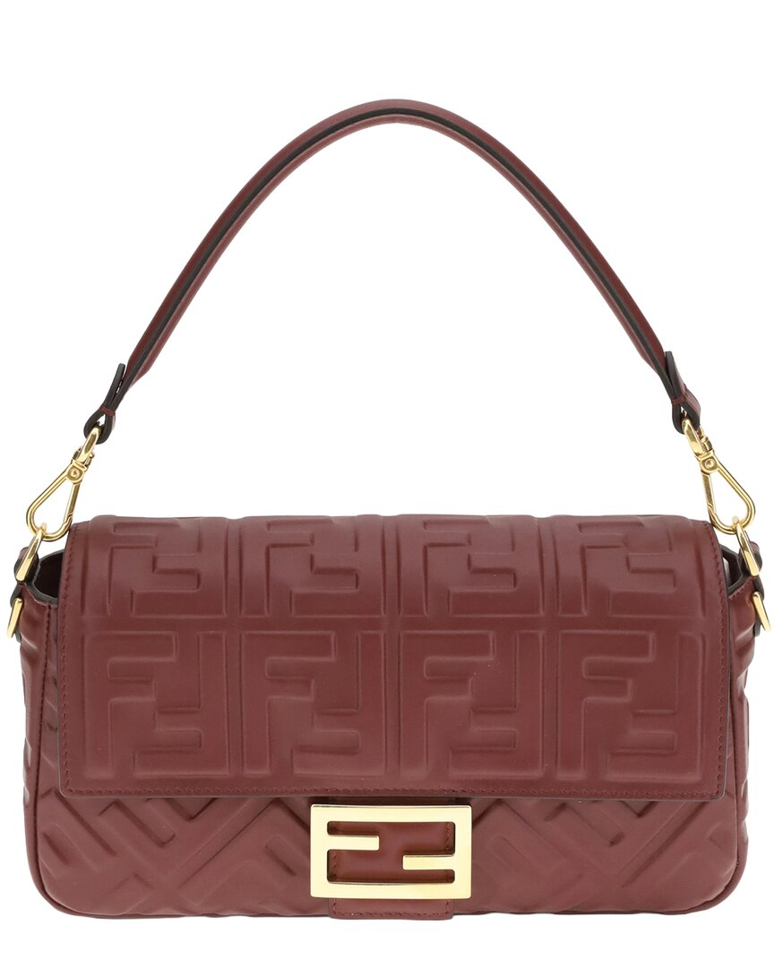 FENDI Fendi Baguette Leather Shoulder Bag