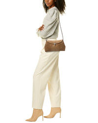 TOTEME Toteme T-Lock Suede Shoulder Bag