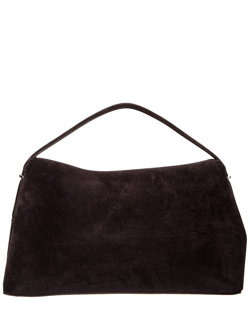 TOTEME Toteme T-Lock Top Handle Suede Satchel