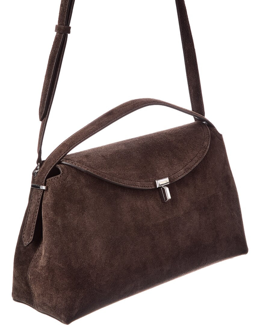 TOTEME Toteme T-Lock Suede Satchel