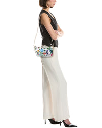 Gucci Lady Lunetta Small Flora Canvas & Leather Shoulder Bag