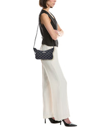 Gucci Gucci Lady Lunetta Small Gg Denim & Leather Shoulder Bag