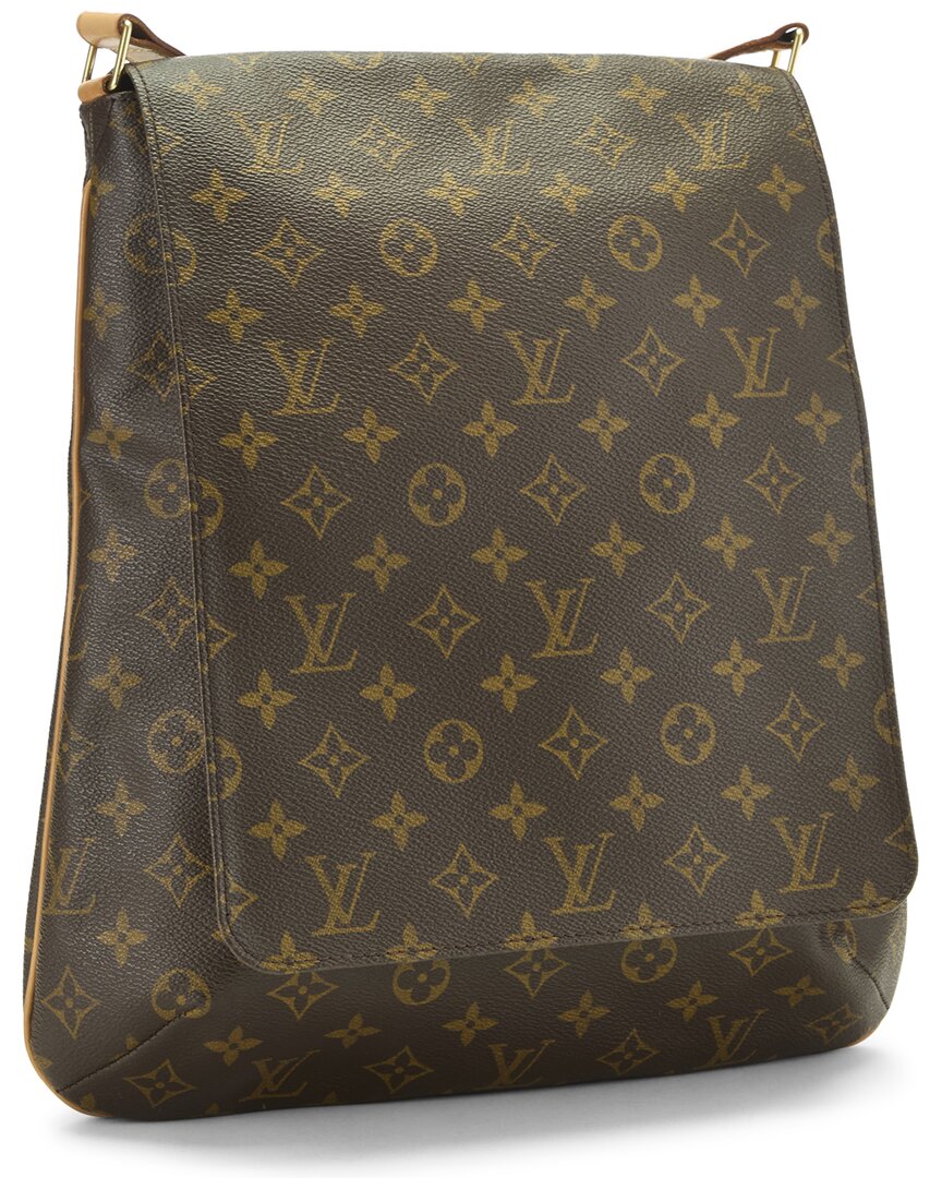 Louis Vuitton Louis Vuitton Brown Monogram Coated Canvas & Vachetta Leather Musette (Authentic