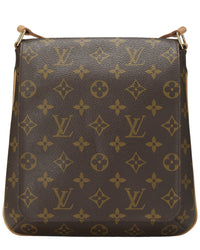 Louis Vuitton Louis Vuitton Brown Monogram Coated Canvas & Vachetta Leather Musette Salsa