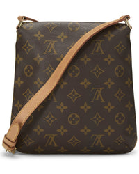 Louis Vuitton Louis Vuitton Brown Monogram Coated Canvas & Vachetta Leather Musette Salsa