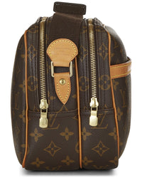 Louis Vuitton Louis Vuitton Brown Monogram Coated Canvas & Vachetta Leather Reporter Gm