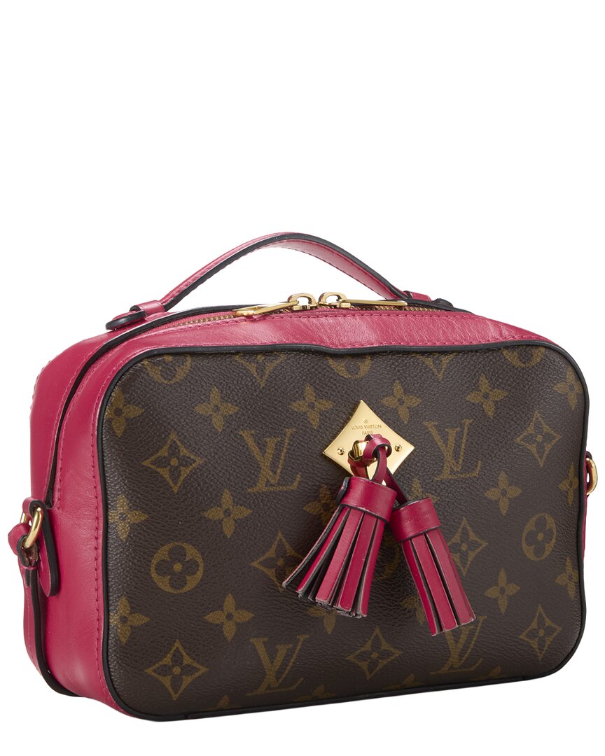 Louis Vuitton Louis Vuitton Brown Monogram Coated Canvas & Vachetta Leather Saintonge