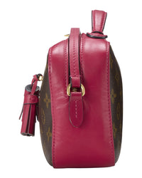 Louis Vuitton Louis Vuitton Brown Monogram Coated Canvas & Vachetta Leather Saintonge