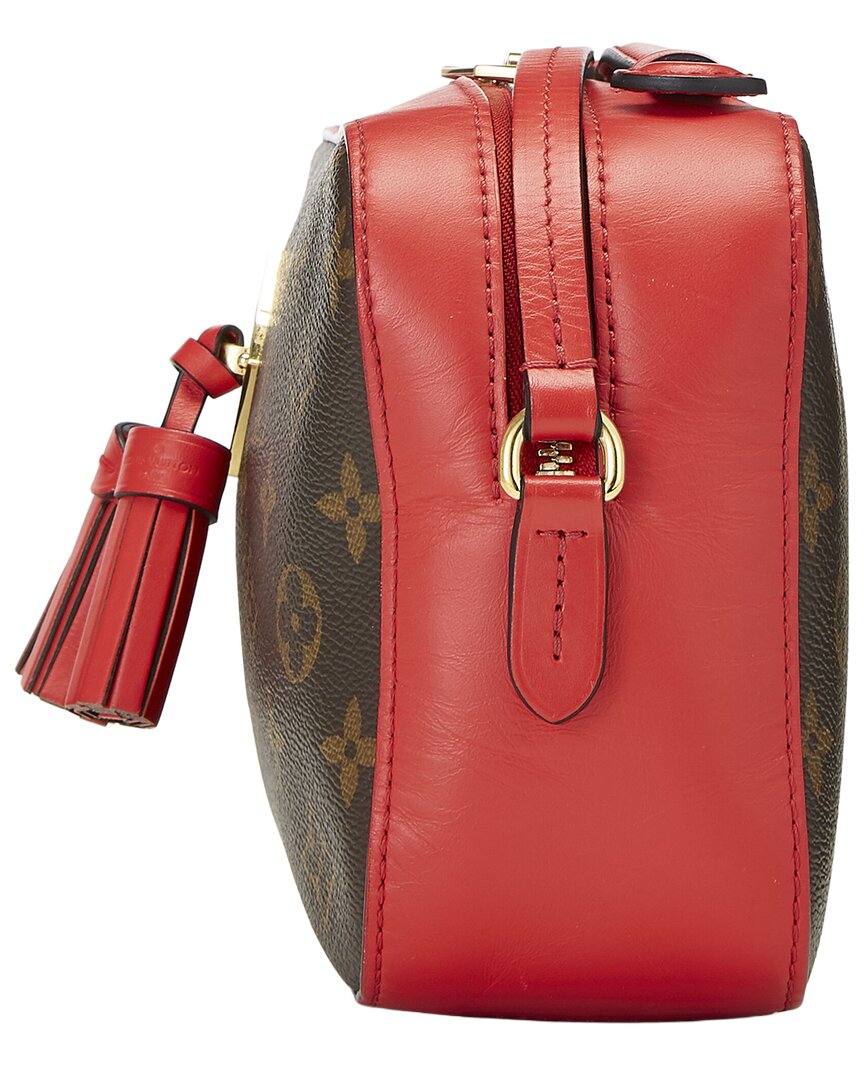 Louis Vuitton Louis Vuitton Brown Monogram Coated Canvas & Vachetta Leather Saintonge