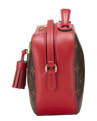Louis Vuitton Louis Vuitton Brown Monogram Coated Canvas & Vachetta Leather Saintonge