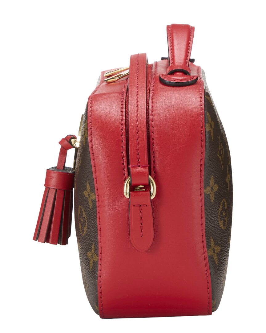 Louis Vuitton Louis Vuitton Brown Monogram Coated Canvas & Vachetta Leather Saintonge