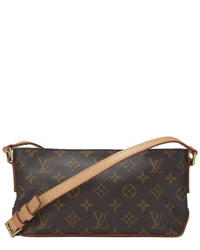 Louis Vuitton Louis Vuitton Brown Monogram Coated Canvas & Vachetta Leather Trotteur