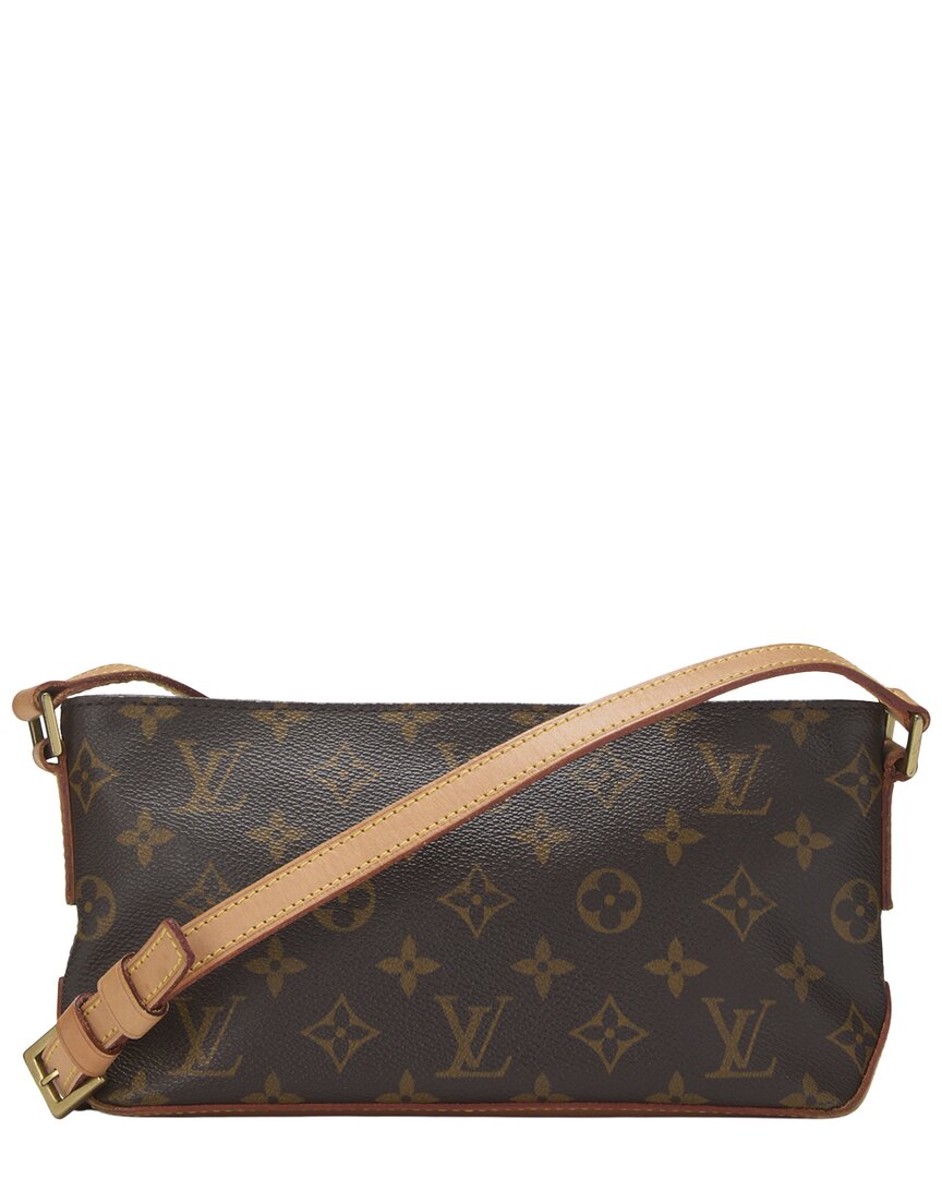 Louis Vuitton Louis Vuitton Brown Monogram Coated Canvas & Vachetta Leather Trotteur