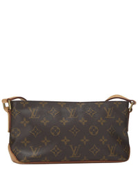 Louis Vuitton Louis Vuitton Brown Monogram Coated Canvas & Vachetta Leather Trotteur