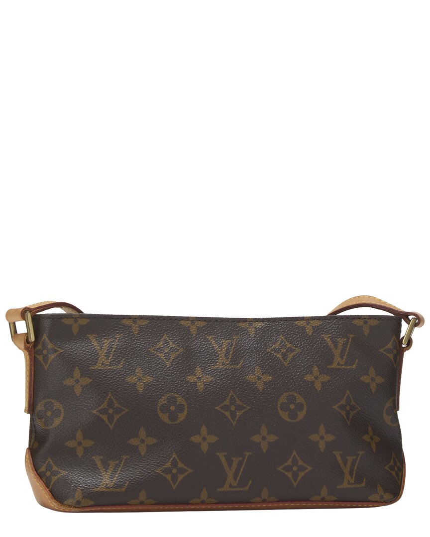 Louis Vuitton Louis Vuitton Brown Monogram Coated Canvas & Vachetta Leather Trotteur