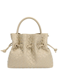 Tiffany & Fred Paris Tiffany & Fred Paris Hand-Woven Leather Drawstring Satchel