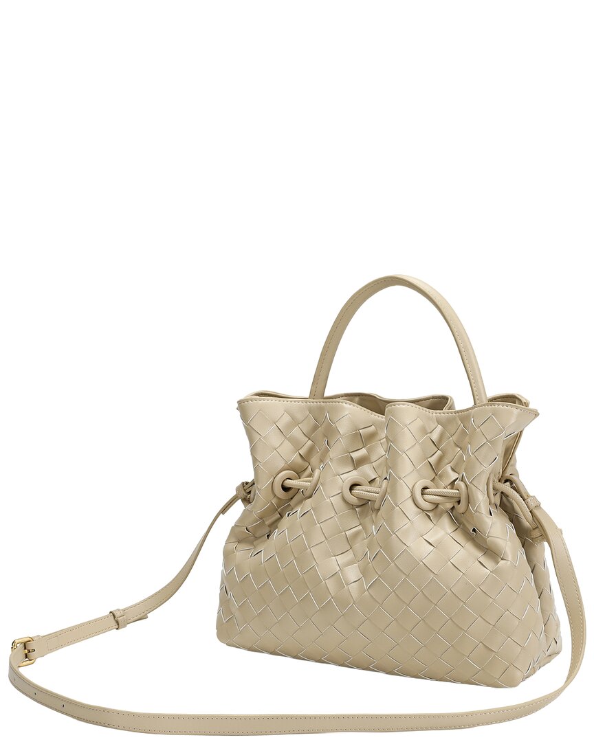 Tiffany & Fred Paris Tiffany & Fred Paris Hand-Woven Leather Drawstring Satchel