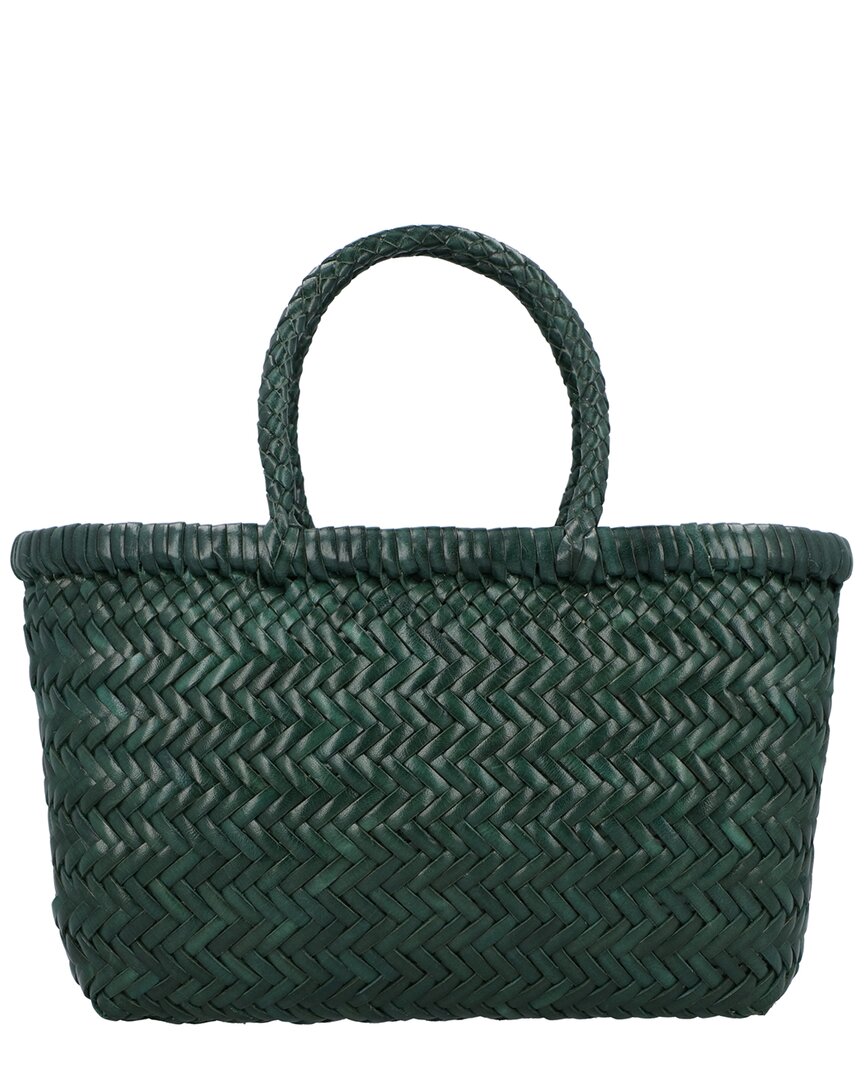 Dragon Diffusion Dragon Diffusion B Weave Small Leather Top Handle Bag