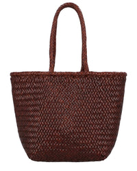 Dragon Diffusion Dragon Diffusion Grace Basket Small Leather Top Handle Bag