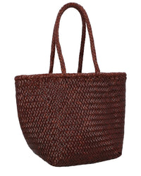 Dragon Diffusion Dragon Diffusion Grace Basket Small Leather Top Handle Bag