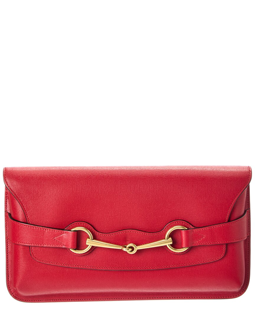 Gucci Gucci Red Calf Leather Gucci Clutch Calf Leather (Authentic Pre-Loved)