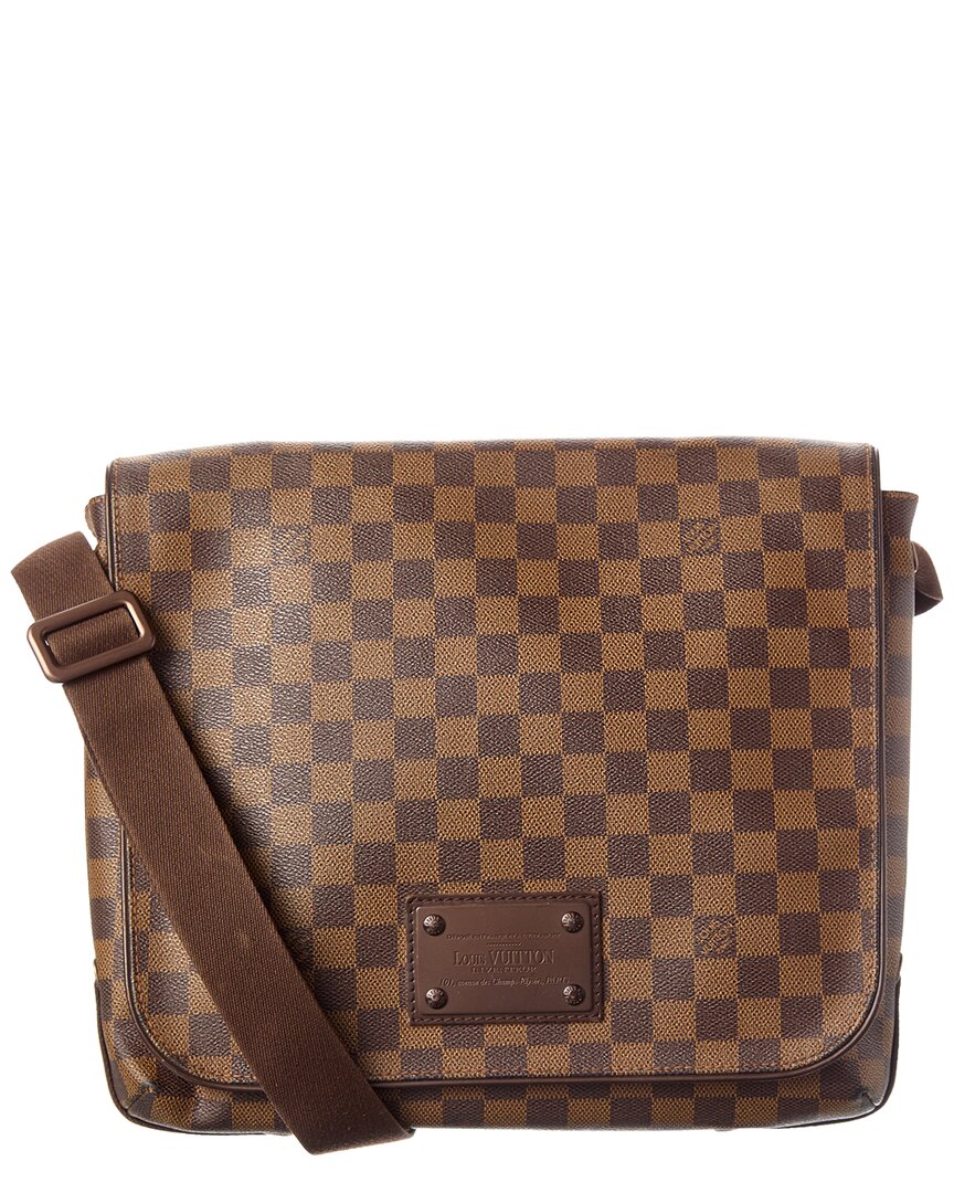 Louis Vuitton Louis Vuitton Brown Damier Ebene Brooklyn Mm (Authentic Pre-Loved)