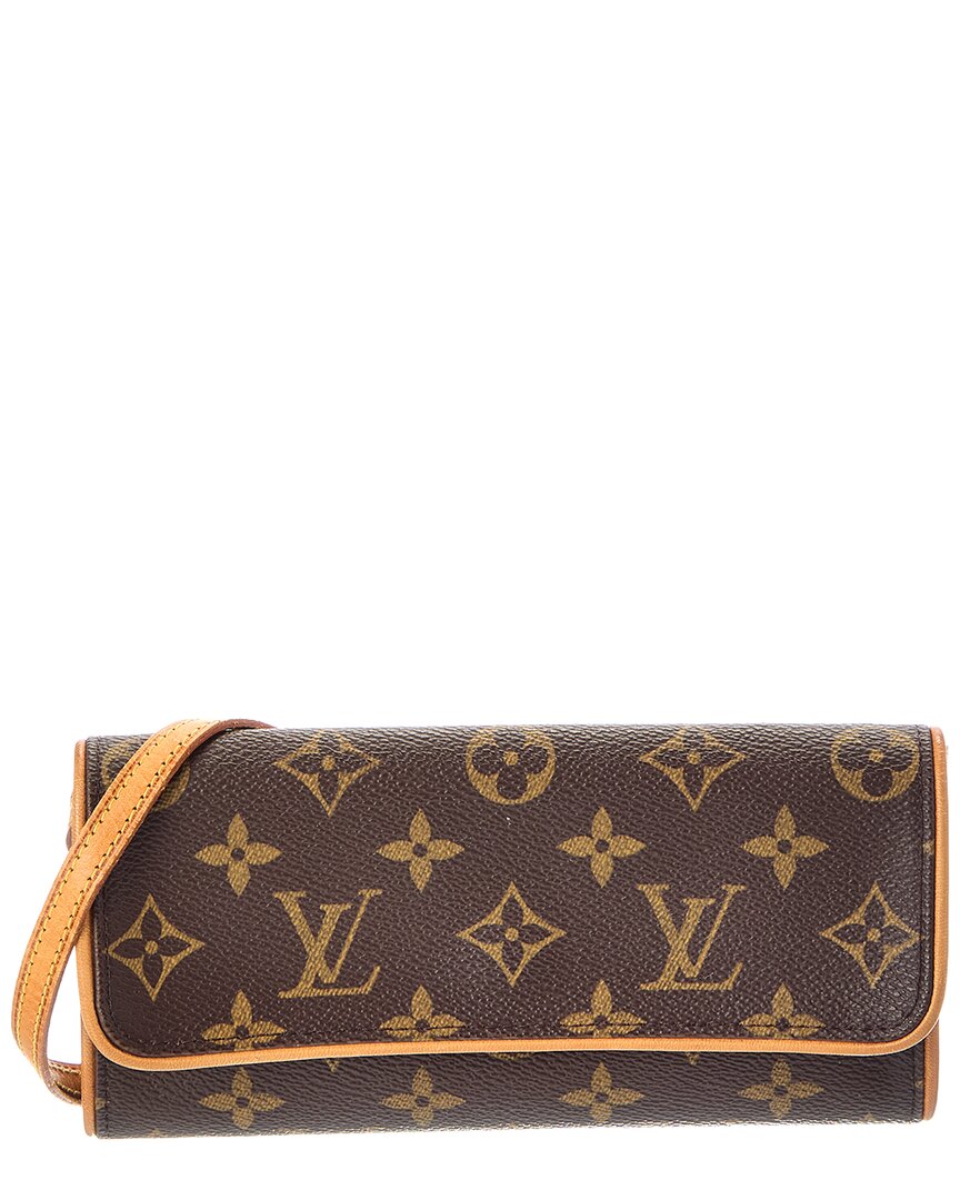 Louis Vuitton Louis Vuitton Brown Monogram Canvas Pochette Twin Pm (Authentic Pre-Loved)