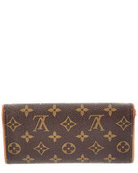 Louis Vuitton Louis Vuitton Brown Monogram Canvas Pochette Twin Pm (Authentic Pre-Loved)