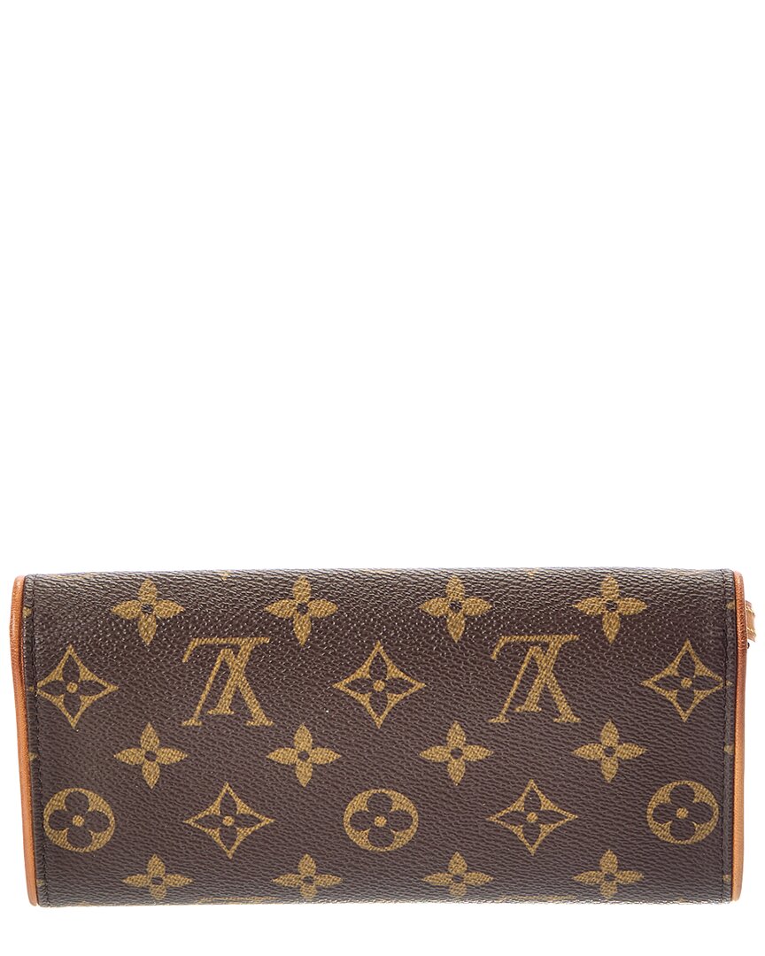 Louis Vuitton Louis Vuitton Brown Monogram Canvas Pochette Twin Pm (Authentic Pre-Loved)