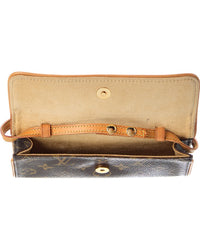 Louis Vuitton Louis Vuitton Brown Monogram Canvas Pochette Twin Pm (Authentic Pre-Loved)