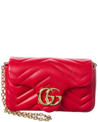 Gucci Gg Marmont Mini Leather Shoulder Bag