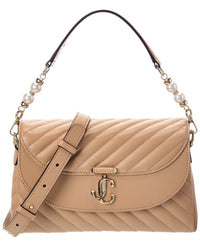 Jimmy Choo Jimmy Choo Avn Curve Top Handle Leather Shoulder Bag