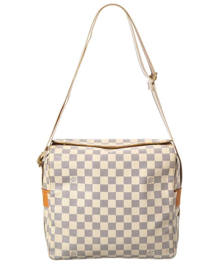 Louis Vuitton Louis Vuitton White/Blue Damier Azur Canvas Naviglio (Authentic Pre-Loved)