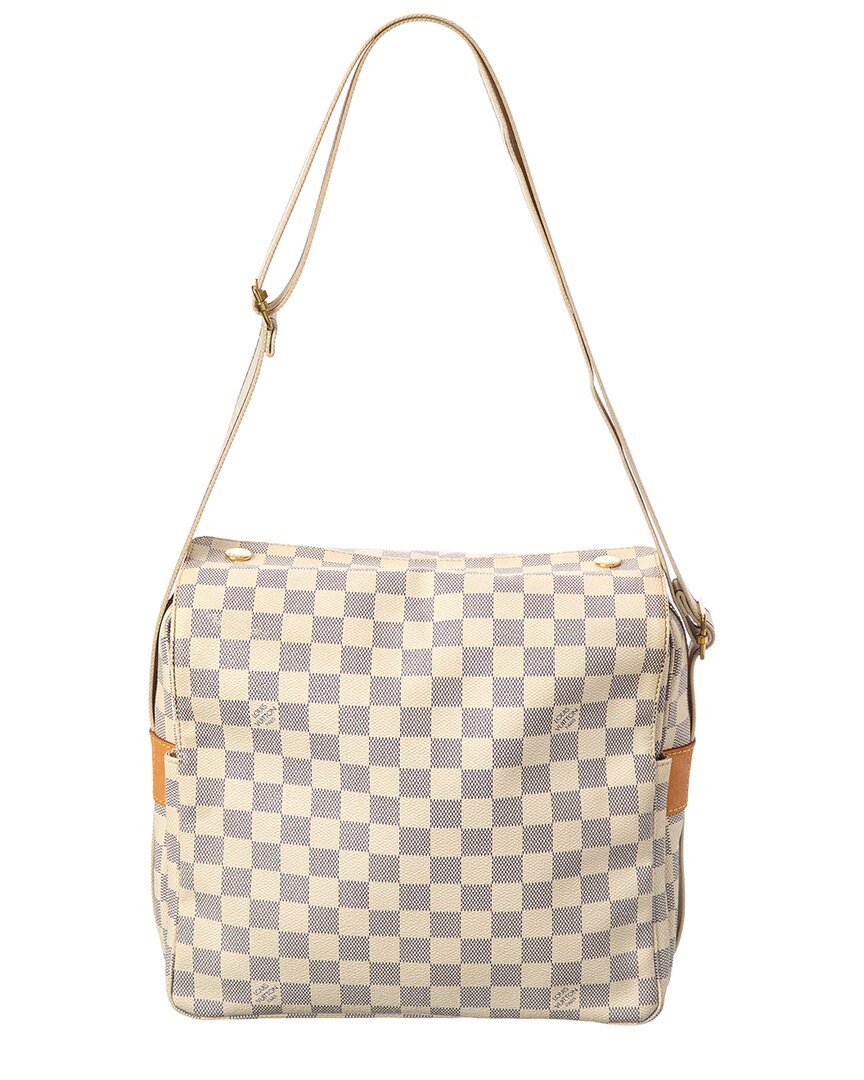 Louis Vuitton Louis Vuitton White/Blue Damier Azur Canvas Naviglio (Authentic Pre-Loved)