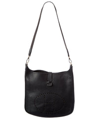 Hermès Hermès Black Clemence Leather Evelyne Gm Ii Messenger Bag (Authentic Pre-