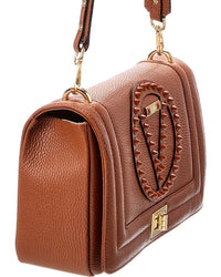 Valentino By Mario Valentino Alice Rock Leather Shoulder Bag
