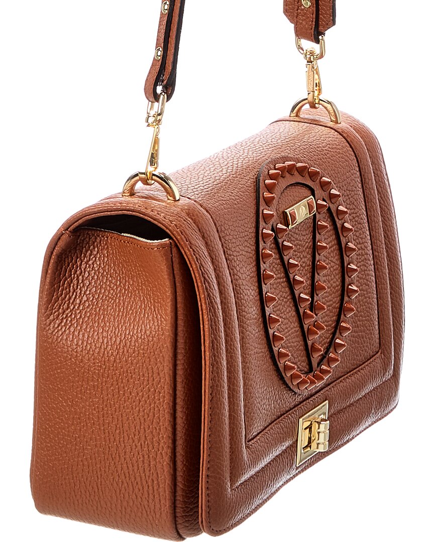Valentino By Mario Valentino Alice Rock Leather Shoulder Bag