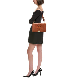 Valentino By Mario Valentino Alice Rock Leather Shoulder Bag