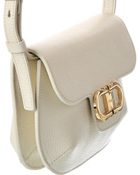 Ferragamo Ferragamo Gancini Leather Shoulder Bag