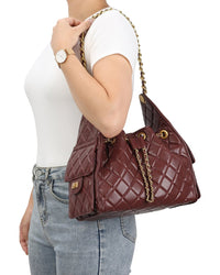 Tiffany & Fred Paris Tiffany & Fred Paris Quilted Leather Shoulder Bag