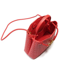 Tiffany & Fred Paris Tiffany & Fred Paris Woven Leather Top Handle Bag