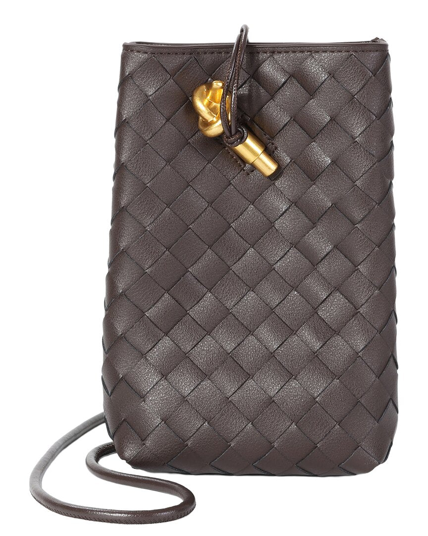 Tiffany & Fred Paris Tiffany & Fred Paris Handwoven Mini Leather Bucket Bag