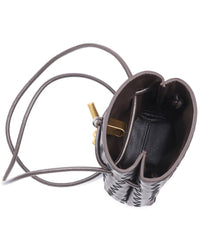 Tiffany & Fred Paris Tiffany & Fred Paris Handwoven Mini Leather Bucket Bag